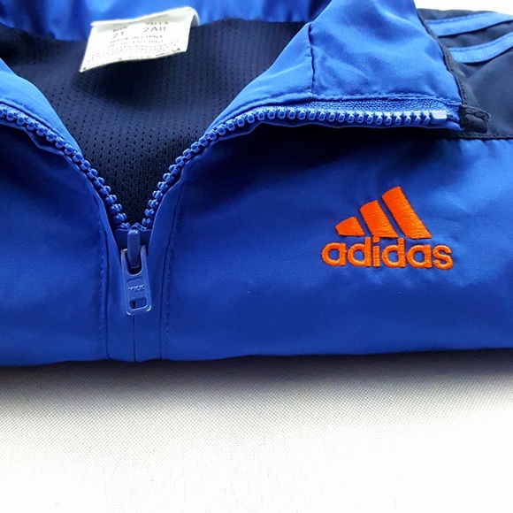 ADIDAS 2pc Blue Orange Track Suit - Picture 2 of 11